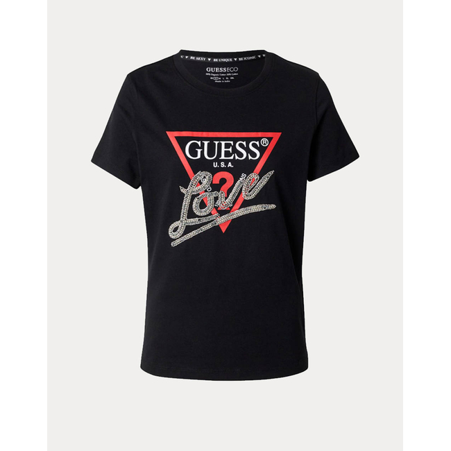 Product GUESS SS CN TRIANGLE LOVE TEE ΜΠΛΟΥΖΑ ΓΥΝΑΙΚΕΙΟ base image