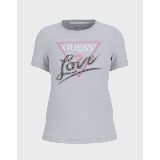 Product GUESS SS CN TRIANGLE LOVE TEE ΜΠΛΟΥΖΑ ΓΥΝΑΙΚΕΙΟ base image