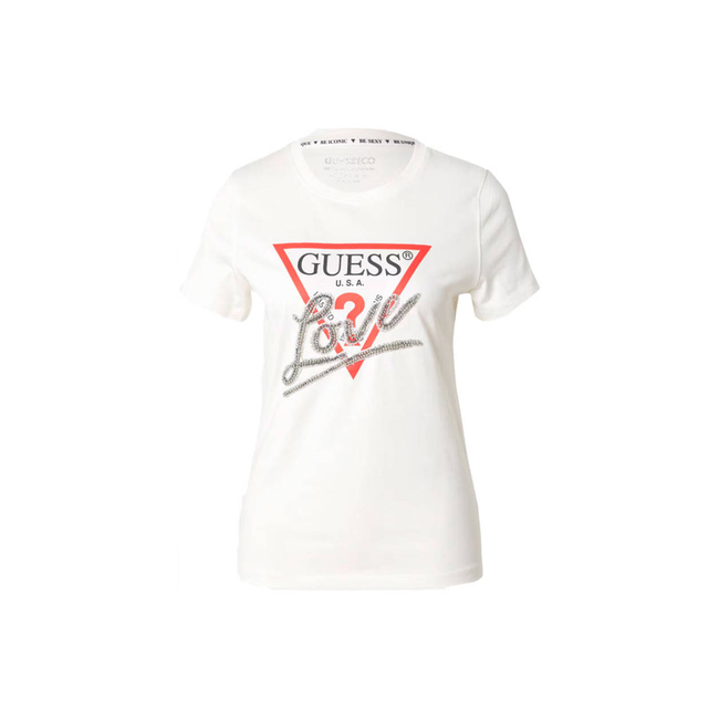 Product GUESS SS CN TRIANGLE LOVE TEE ΜΠΛΟΥΖΑ ΓΥΝΑΙΚΕΙΟ base image