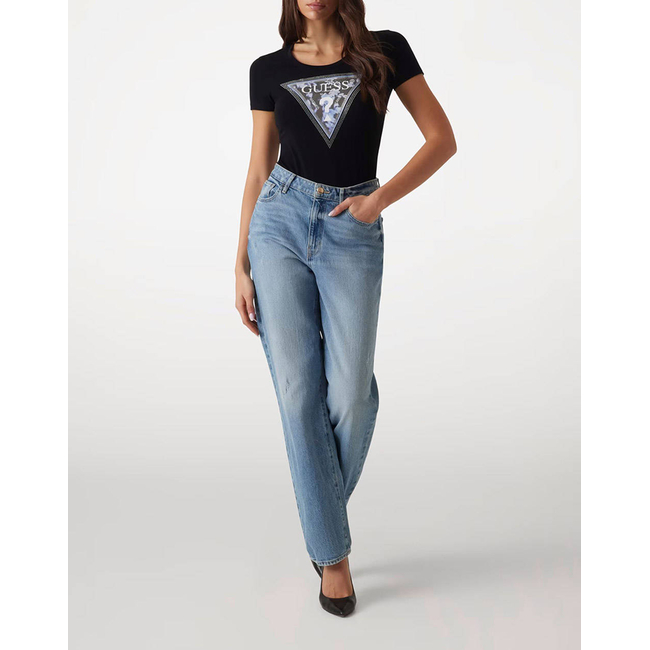 Product GUESS SS CN TRIANGLE FLOWER TEE WOMEN'S T-SHIRT base image