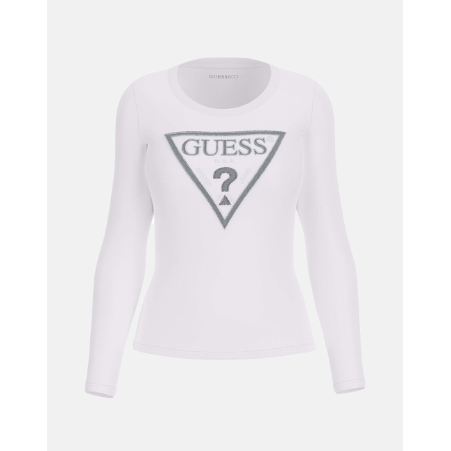 Product GUESS LS CN SHINY TRIANGLE TEE ΜΠΛΟΥΖΑ ΓΥΝΑΙΚΕΙΟ base image