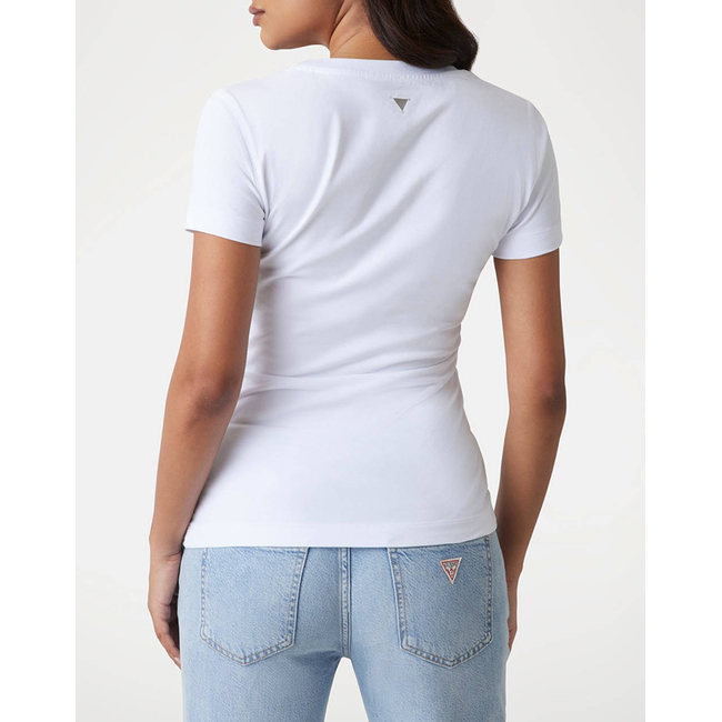 Product GUESS SS CN FLOWER TRIANGLE TEE WOMEN'S T-SHIRT base image
