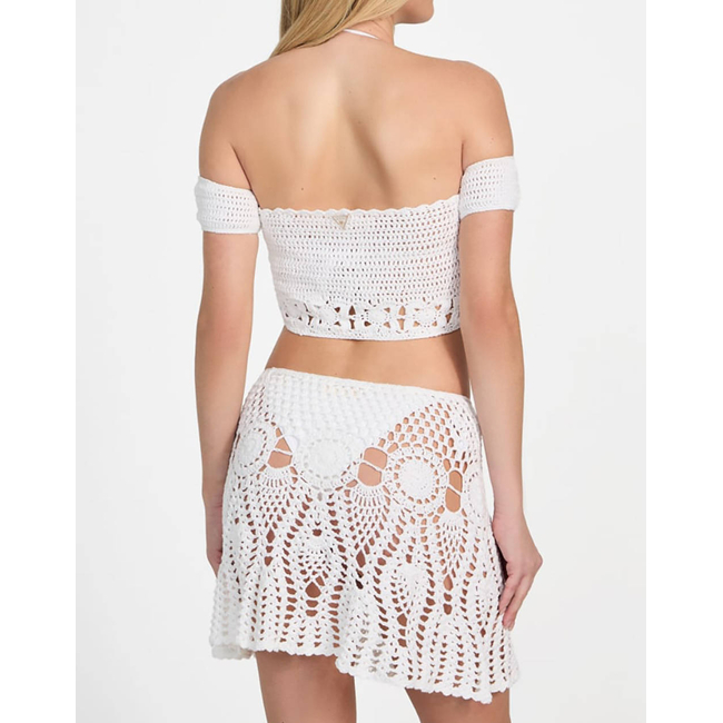 Product GUESS  CROCHET TOP - ACRYLIC CROCHET YARN ΜΠΛΟΥΖΑ W base image