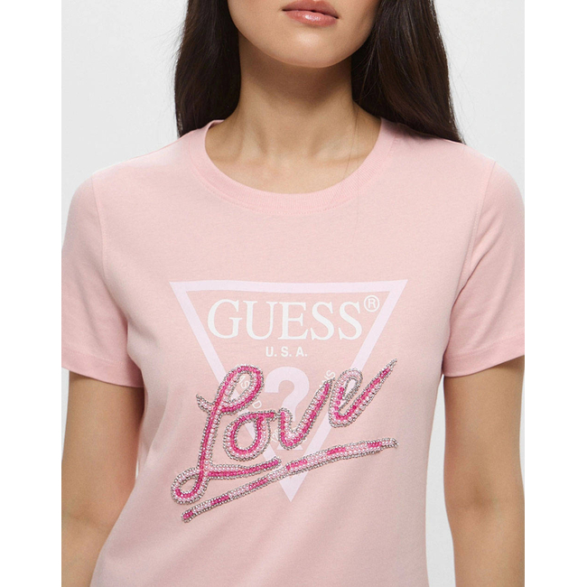 Product GUESS CN SS LOVE TRIANGLE TEE WOMEN'S T-SHIRT base image