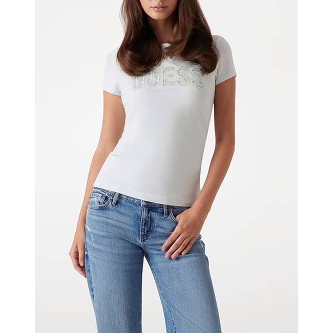 Product GUESS CN SS LOGO LACE TEE ΜΠΛΟΥΖΑ ΓΥΝΑΙΚΕΙΟ base image