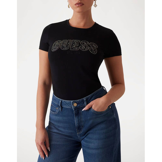 Product GUESS CN SS LOGO LACE TEE ΜΠΛΟΥΖΑ ΓΥΝΑΙΚΕΙΟ base image