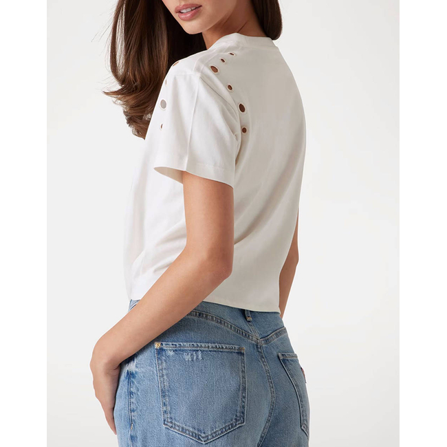 Product GUESS CN SS EYELET TONE ON TONE TEE ΜΠΛΟΥΖΑ ΓΥΝΑΙΚΕΙΟ base image