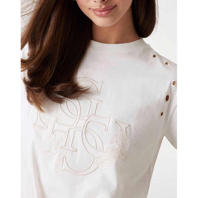 Product GUESS CN SS EYELET TONE ON TONE TEE ΜΠΛΟΥΖΑ ΓΥΝΑΙΚΕΙΟ base image