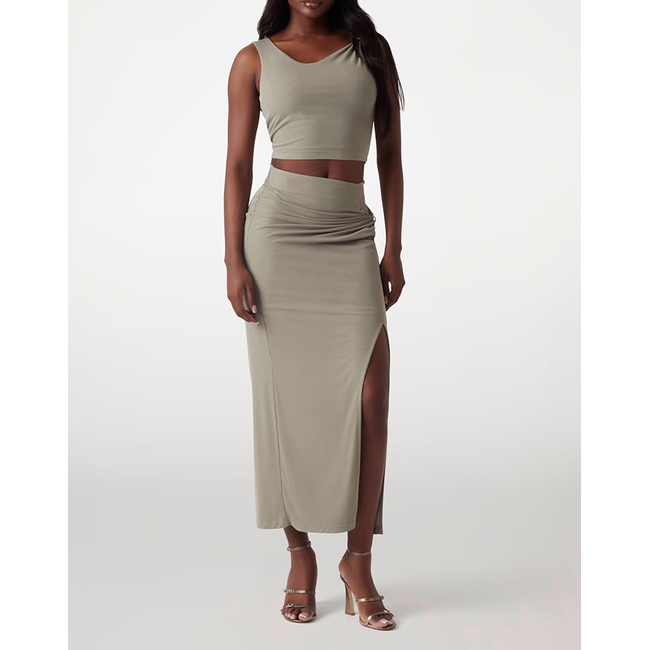 Product GUESS AIMEE SS JEWEL DRAP TOP KNIT WOMEN base image