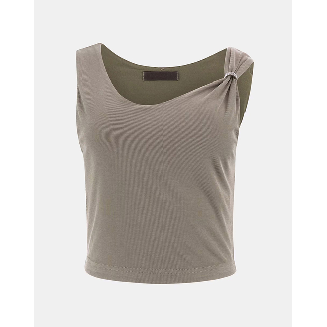 Product GUESS AIMEE SS JEWEL DRAP TOP KNIT WOMEN base image