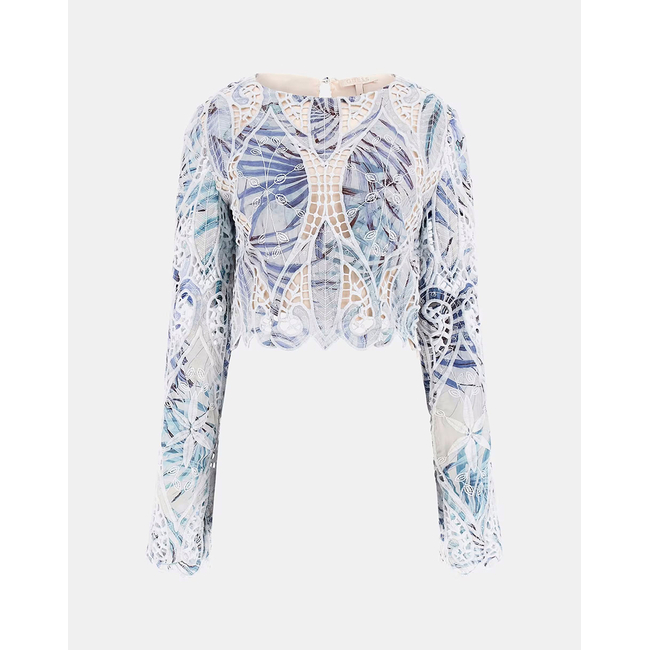 Product GUESS LS ANASTASIA LACE TOP ΜΠΛΟΥΖΑ ΓΥΝΑΙΚΕΙΟ base image