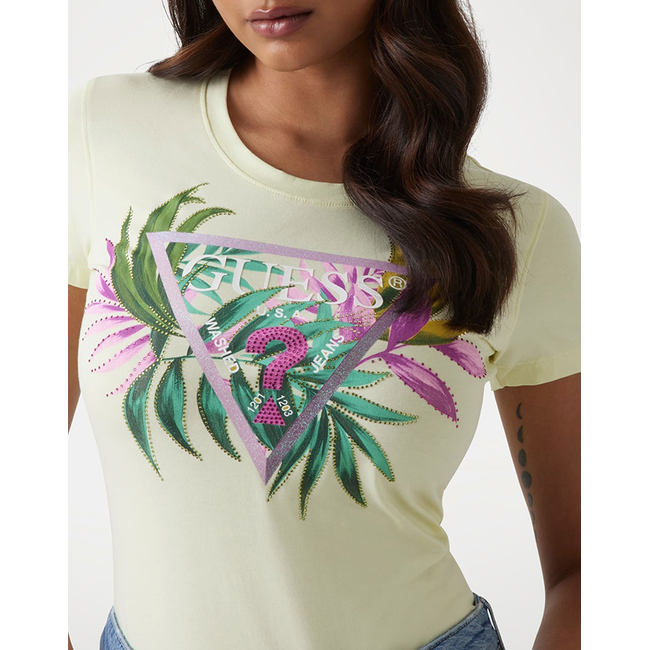 Product GUESS CN SS LEAF TRIANGLE TEE ΜΠΛΟΥΖΑ ΓΥΝΑΙΚΕΙΟ base image