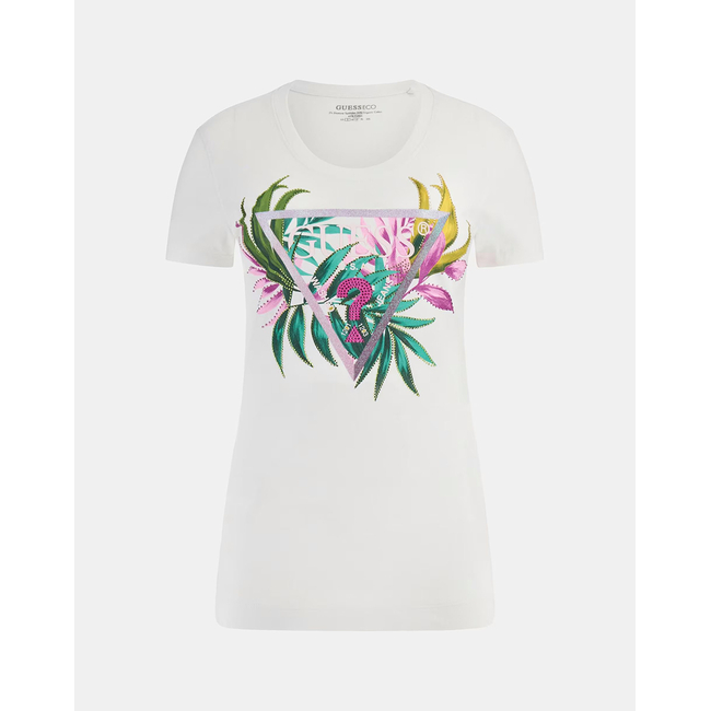 Product GUESS CN SS LEAF TRIANGLE TEE ΜΠΛΟΥΖΑ ΓΥΝΑΙΚΕΙΟ base image
