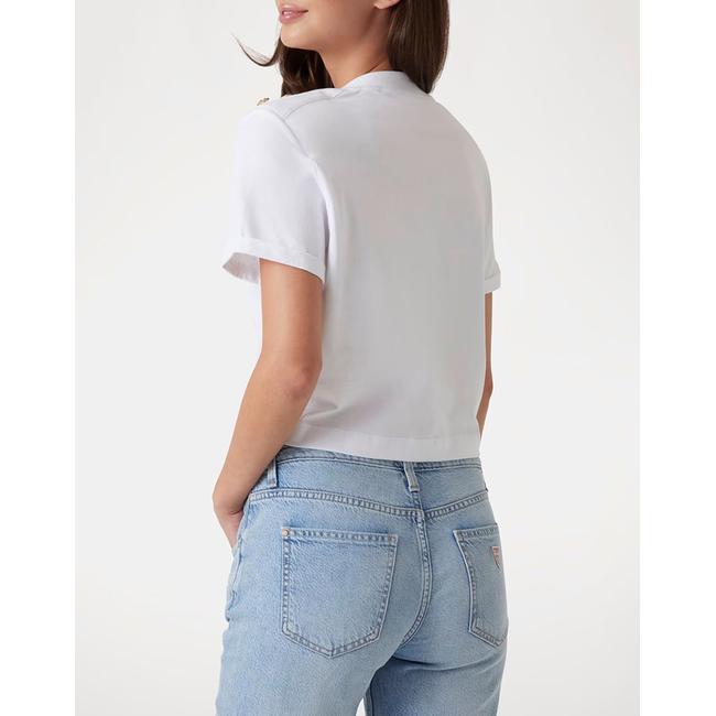 Product GUESS CN SS CROPPED WASHED LOGO TEE ΜΠΛΟΥΖΑ ΓΥΝΑΙΚΕΙΟ base image