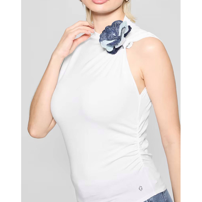 Product GUESS ARIANE 3D EMBROIDERY SL TOP ΠΛΕΚΤΟ ΓΥΝΑΙΚΕΙΟ base image