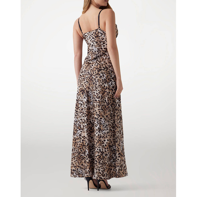 Product GUESS ADLE LACE NECKLINE LONG DRESS WOMEN'S base image