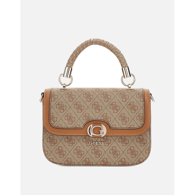 Product GUESS ORLINA LOGO TOP HANDLE FLAP BAG WOMEN (Dimensions: 22 x 14 x 5cm.) base image
