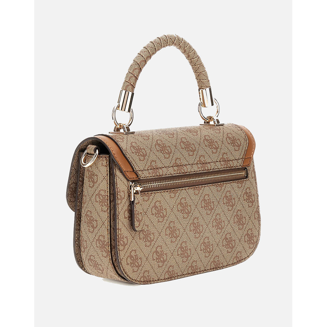 Product GUESS ORLINA LOGO TOP HANDLE FLAP BAG WOMEN (Dimensions: 22 x 14 x 5cm.) base image