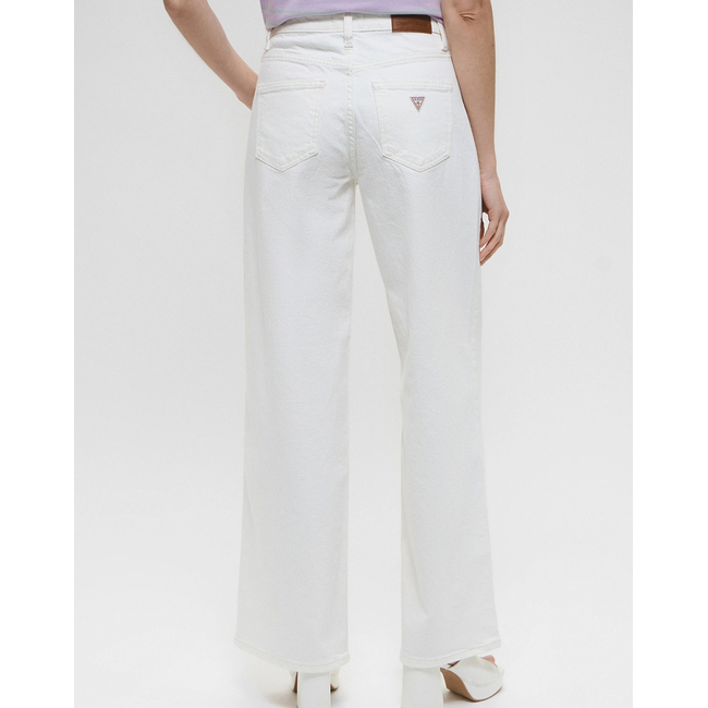 Product GUESS JEANS  GJ G11 WIDE LEG - ECO REGEN CO AGATE STR WHITE ΠΑΝΤΕΛΟΝΙ ΓΥΝΑΙΚΕΙΟ base image