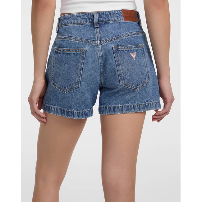 Product GUESS JEANS GJ HIGHWAIST MOM SHO - ECO LINEN STORM RG INDIGO ΣΟΡΤΣ ΓΥΝΑΙΚΕΙΟ base image