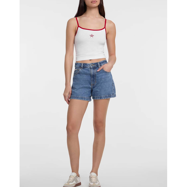 Product GUESS JEANS GJ HIGHWAIST MOM SHO - ECO LINEN STORM RG INDIGO ΣΟΡΤΣ ΓΥΝΑΙΚΕΙΟ base image