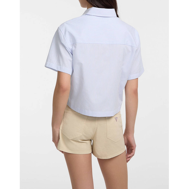 Product GUESS JEANS GJ SS CAMP COLLAR BO - ORGANIC YD LIGHT COTTON POPLIN ΠΟΥΚΑΜΙΣΟ ΓΥΝΑΙΚΕΙΟ base image
