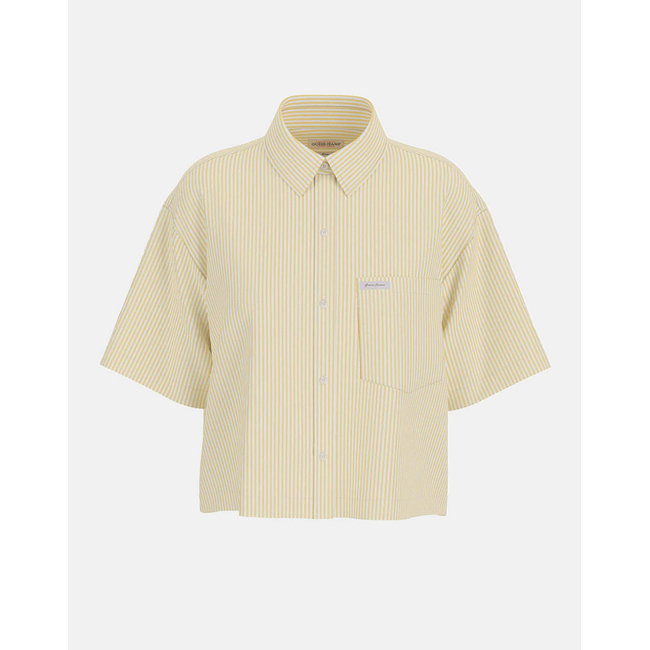 Product GUESS JEANS GJ SS CAMP COLLAR BO - ORGANIC YD LIGHT COTTON POPLIN ΠΟΥΚΑΜΙΣΟ ΓΥΝΑΙΚΕΙΟ base image