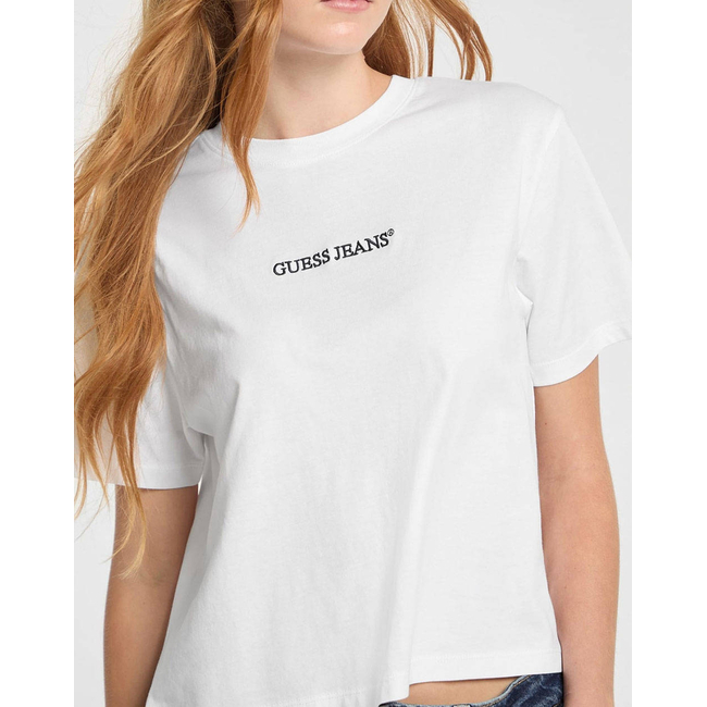 Product GUESS JEANS GJ SS CN BOXY EMBRO LOGO TEE WOMEN'S T-SHIRT base image