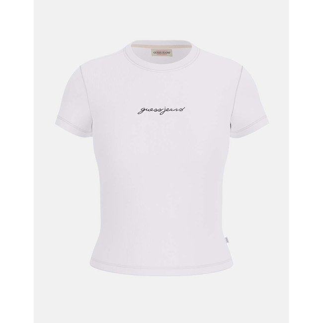Product GUESS JEANS GJ SL CN EMBRO SLIM RIB TEE ΜΠΛΟΥΖΑ ΓΥΝΑΙΚΕΙΟ base image