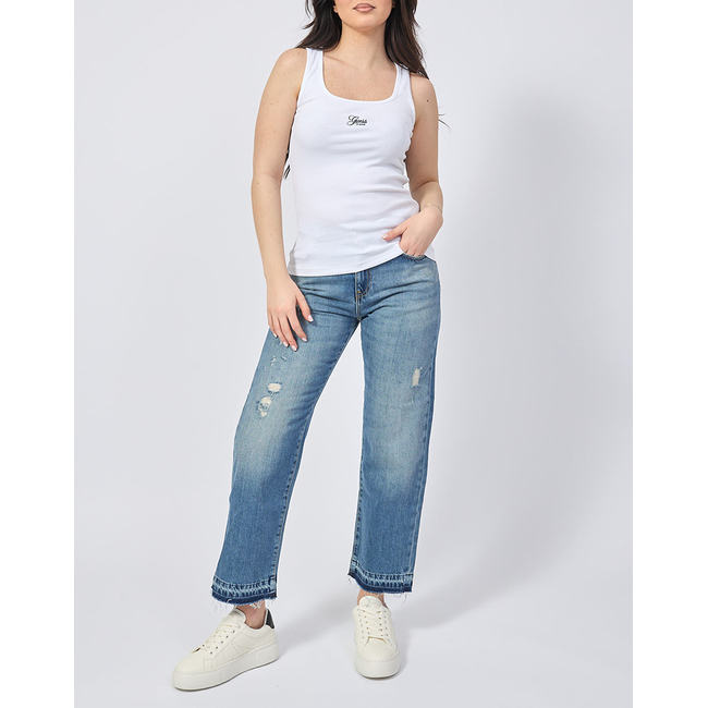 Product GUESS JEANS GJ TANK TOP SLIM RIB - ORG CO GUNNAR STR RIB 215 T-SHIRT W base image