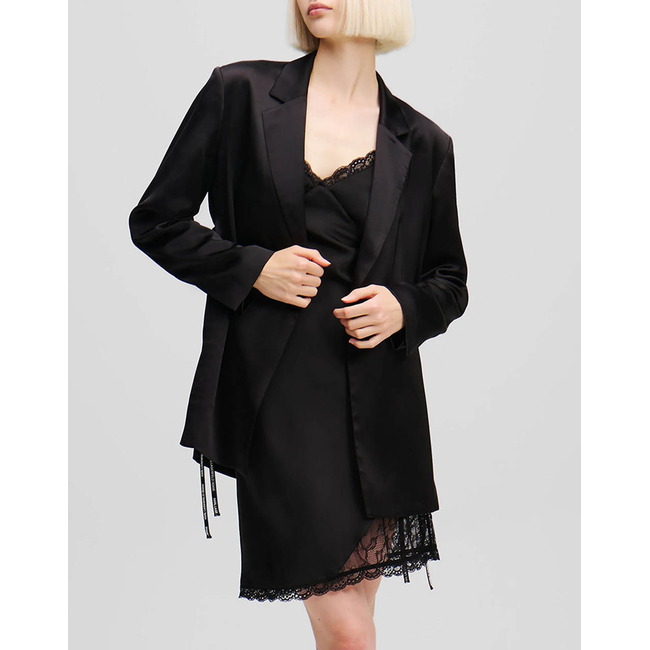 Product KARL LAGERFELD KLJ SATIN TIED BLAZER base image