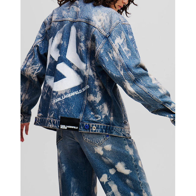 Product KARL LAGERFELD KLJ RELAXED LOGO DENIM JACKET base image