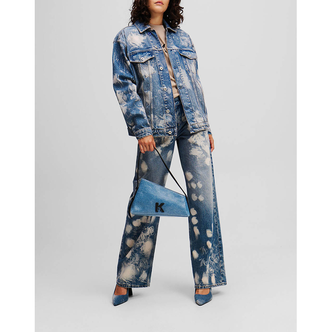 Product KARL LAGERFELD KLJ RELAXED LOGO DENIM JACKET base image