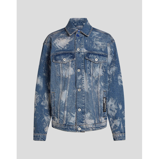 Product KARL LAGERFELD KLJ RELAXED LOGO DENIM JACKET base image