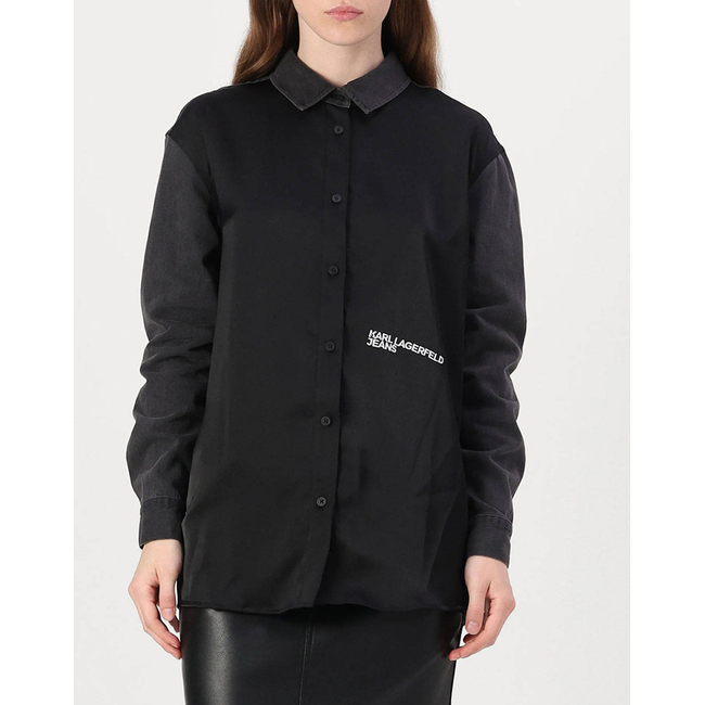 Product KARL LAGERFELD JEANS KLJ DM OVERSIZE SATIN LS SHIRT base image