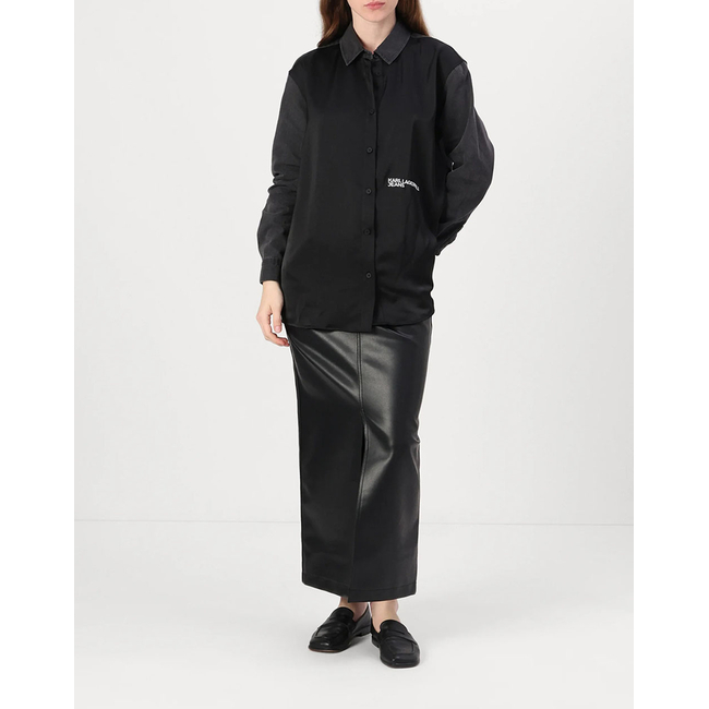 Product KARL LAGERFELD JEANS KLJ DM OVERSIZE SATIN LS SHIRT base image