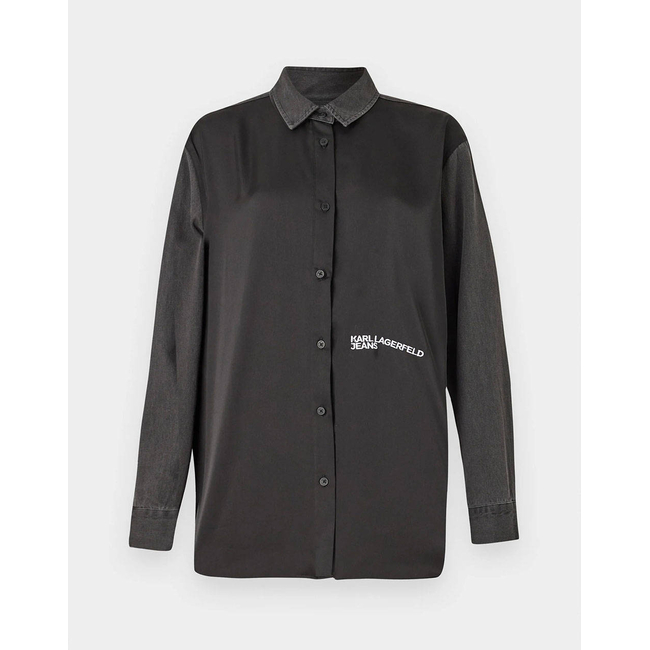 Product KARL LAGERFELD JEANS KLJ DM OVERSIZE SATIN LS SHIRT base image