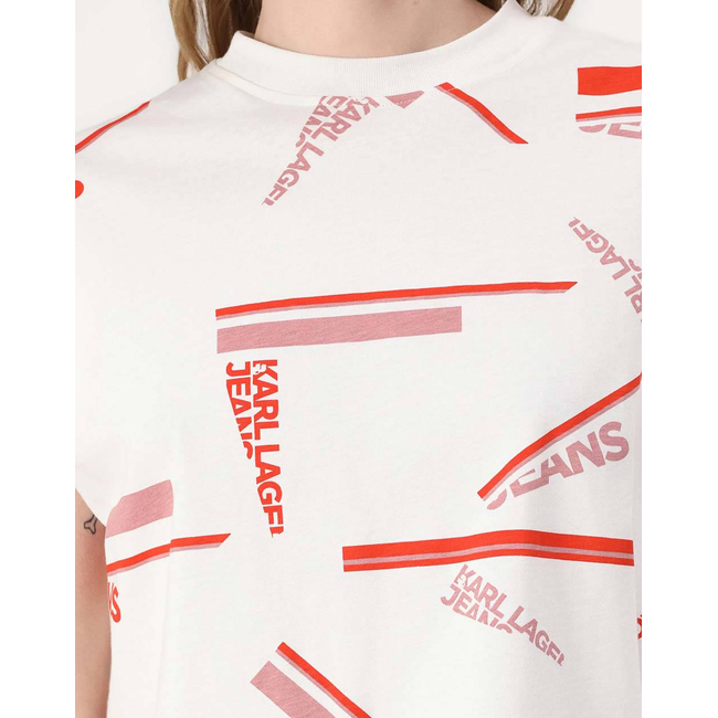 Product KARL LAGERFELD JEANS KLJ BOXY AOP STRIPE TEE base image