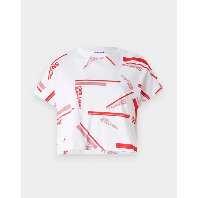 Product KARL LAGERFELD JEANS KLJ BOXY AOP STRIPE TEE base image