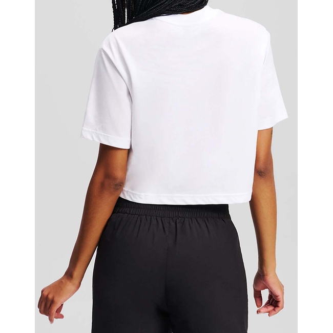 Product KARL LAGERFELD JEANS KLJ REG CROPPED MONOGRAM TEE base image