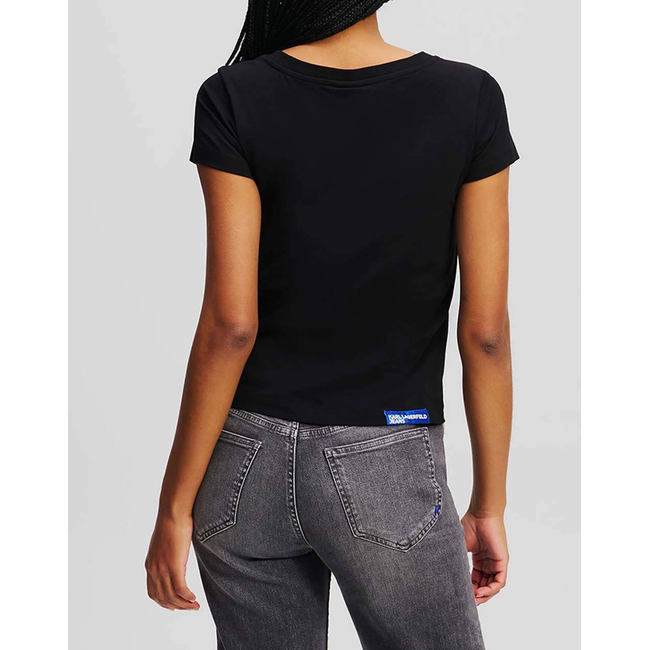 Product KARL LAGERFELD JEANS KLJ SLIM V-NECK TEE base image