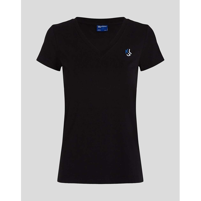 Product KARL LAGERFELD JEANS KLJ SLIM V-NECK TEE base image