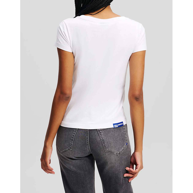 Product KARL LAGERFELD JEANS KLJ SLIM V-NECK TEE base image