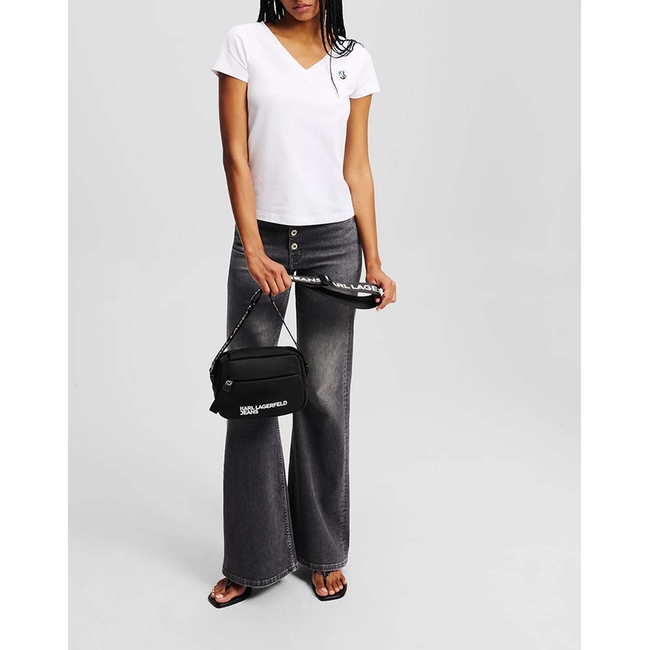 Product KARL LAGERFELD JEANS KLJ SLIM V-NECK TEE base image