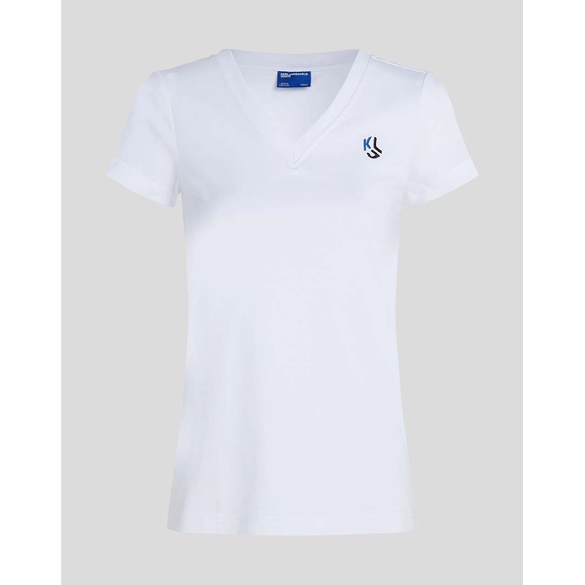 Product KARL LAGERFELD JEANS KLJ SLIM V-NECK TEE base image