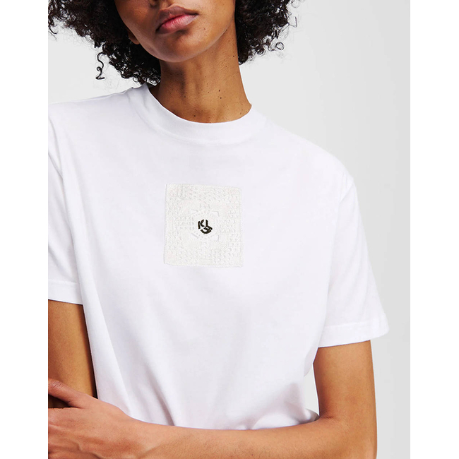 Product KARL LAGERFELD JEANS KLJ REGULAR CROCHET TEE base image