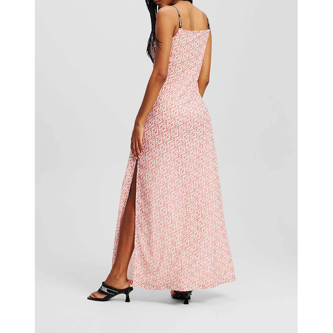Product KARL LAGERFELD JEANS KLJ MESH MAXI DRESS AOP base image