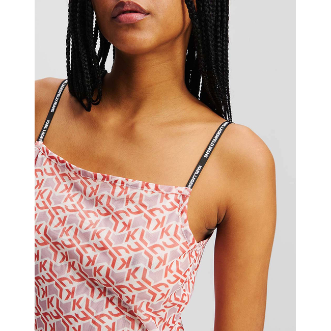 Product KARL LAGERFELD JEANS KLJ MESH MAXI DRESS AOP base image