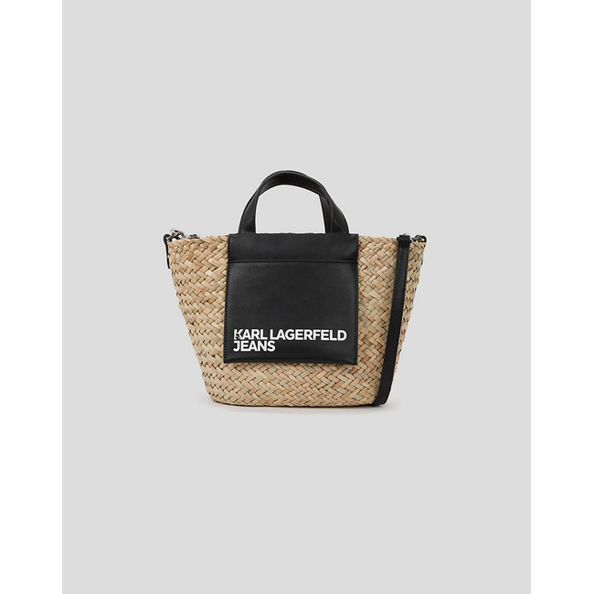 Product KARL LAGERFELD KLJ RAFFIA MINI TOTE (Dimensions: 22 x 22 x 13cm) base image