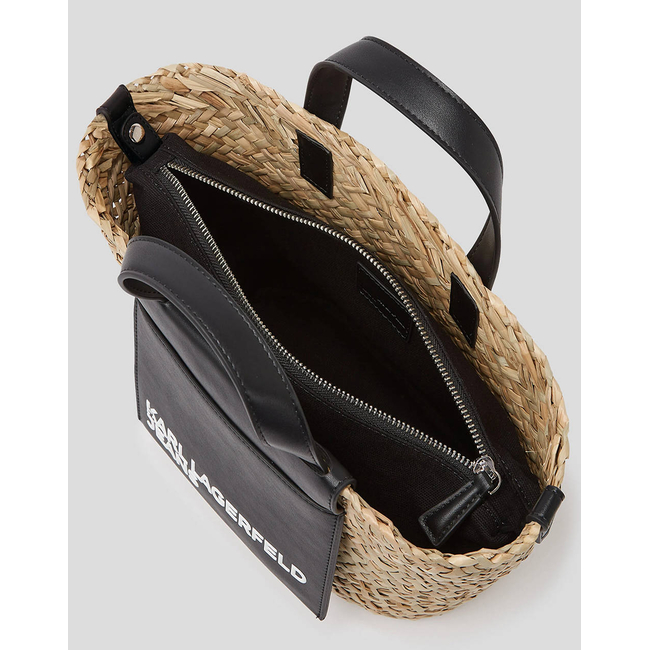 Product KARL LAGERFELD KLJ RAFFIA MINI TOTE (Dimensions: 22 x 22 x 13cm) base image
